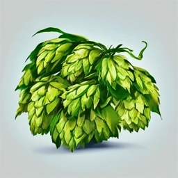 Artistic drawing of hop cones