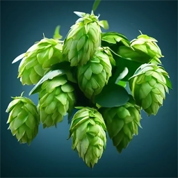 Artistic drawing of hop cones