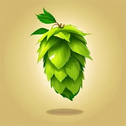 Artistic drawing of hop cones